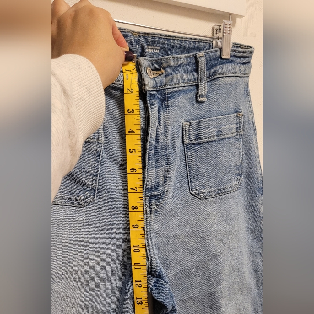 Old Navy Medium Blue Wide Leg Jeans - Picture 11 of 12